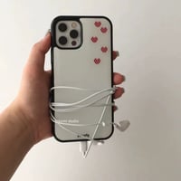 【iPhone17対応】ぷかぷか♥ハートシンプルiPhoneケース