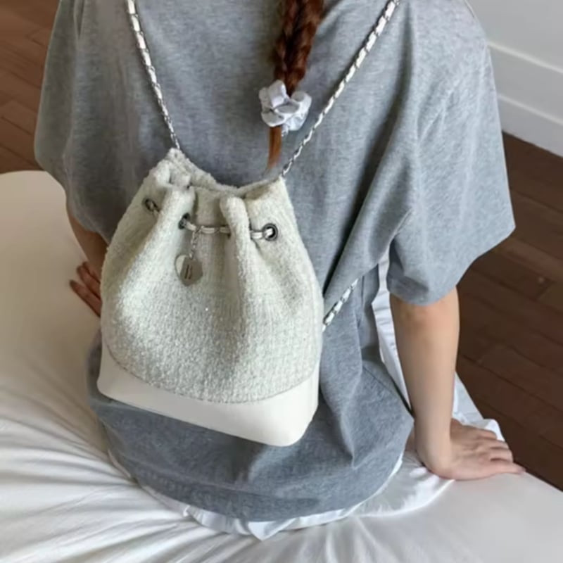 ツイードチェーンリュック/バッグ | AURALALA | 輸入韓国雑貨＆インテリア