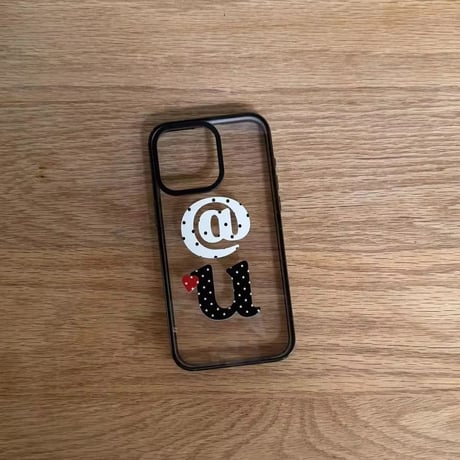 【iPhone17/Air対応】dot"＠u"クリアiPhoneケース