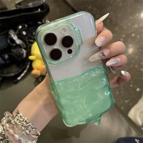 とろけるクリーム🍦クリアiPhoneケース