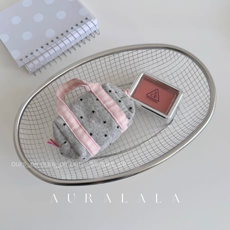 韓国ハンドメイド♡スクバ風ミニポーチ/AirPodsケース