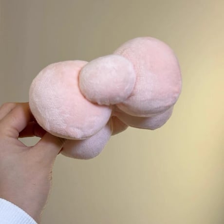 おおきいふっくらキャラリボンヘアクリップ / ヘアバレッタ / バナナクリップ