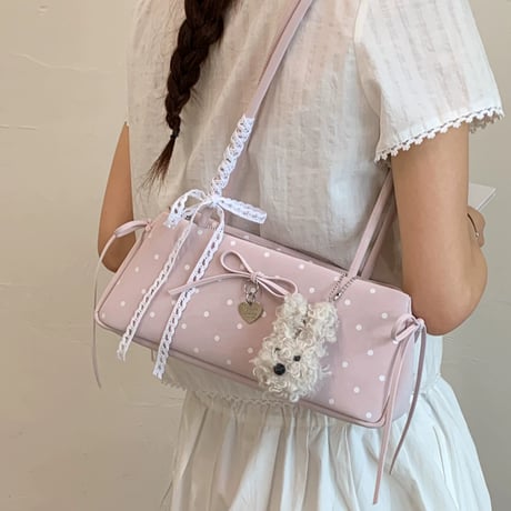 5色展開💗トレンドスタイリッシュドットショルダーバッグ