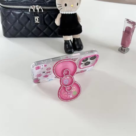 Y2K💗GAL💗デカリボングリップiPhoneケース