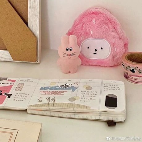 なると🍥いちご🍓ミニポーチ