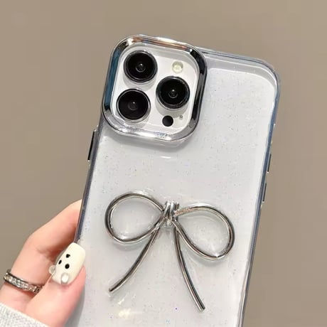 Silver Ribbon clear iPhonecase
