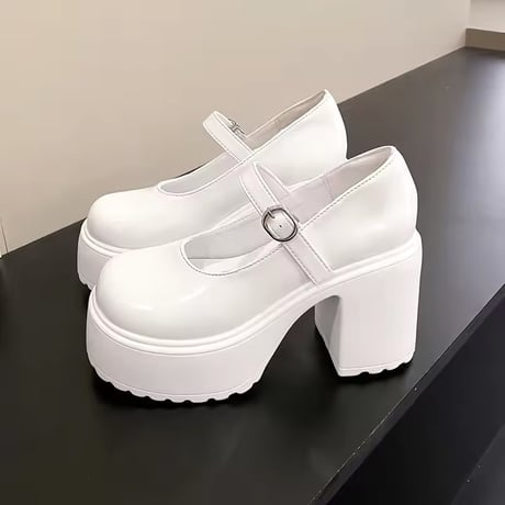 厚底ぽっくりハイヒール