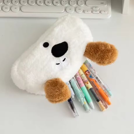立ち耳わんこペンケース/ポーチ/筆箱
