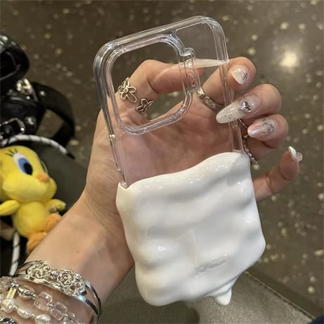 とろけるクリーム🍦クリアiPhoneケース