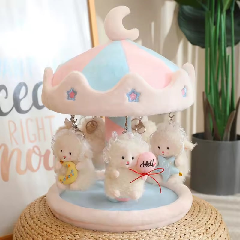 🦄メリーゴーランド風ゆいぐるみスタンド♥/見せる収納/キーホルダー