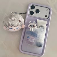 シリコンポケット付きiPhoneケース