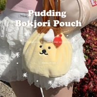 プリンくんポーチ/ミニバッグ/巾着ポーチ/メイクポーチ/お弁当