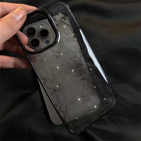 ダークシャインキラキラiPhoneケース