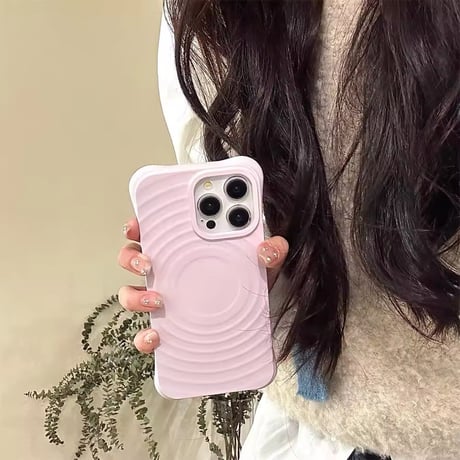 MagSafe対応！波打ち角しっかりiPhoneケース