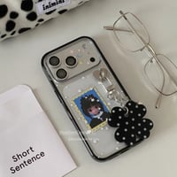 【iPhone17対応】ドットクローバーチャーム🍀スタードットクリアiPhoneケース