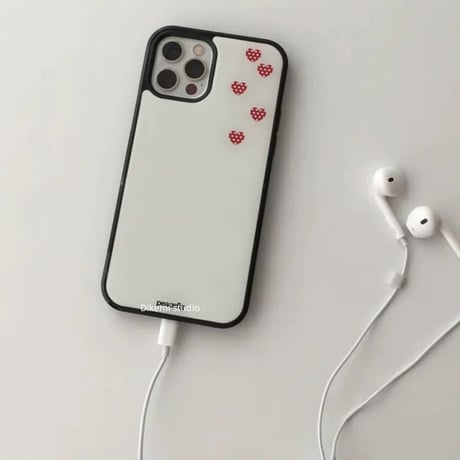 【iPhone17対応】ぷかぷか♥ハートシンプルiPhoneケース