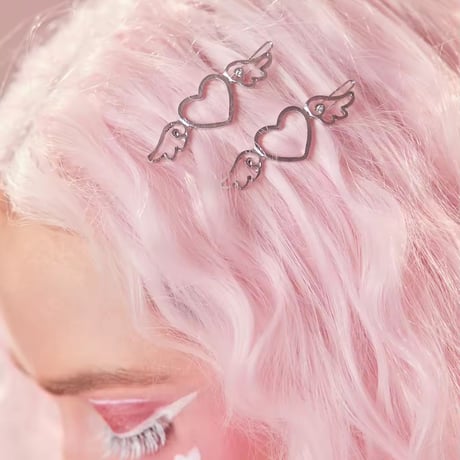 heart♡wingヘアクリップ