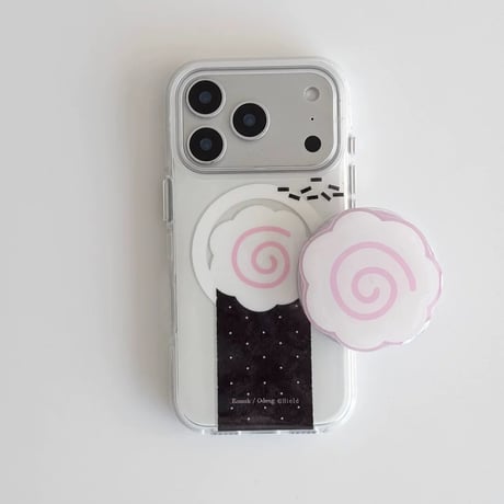 【iPhone17対応】おにぎり🍙🍥なるとグリップ付きiPhoneケース