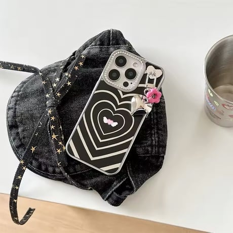 Y2K💗ハートビームエンジェルiPhoneケース
