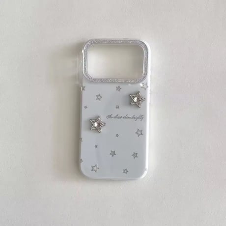 【iPhone17対応】キラキラストーンスターデコiPhoneケース