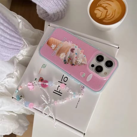 pop iceCream🍦pink iPhoneケース