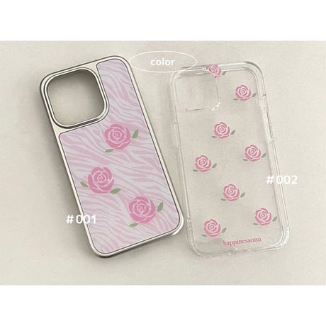 【iPhone17対応】ローズ🌹韓国iPhoneケース