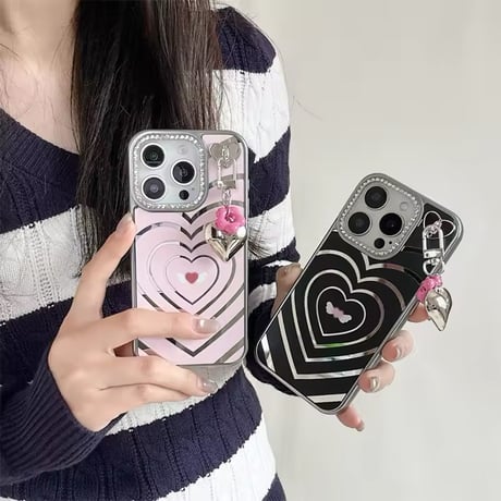 Y2K💗ハートビームエンジェルiPhoneケース