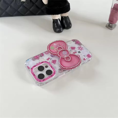 Y2K💗GAL💗デカリボングリップiPhoneケース