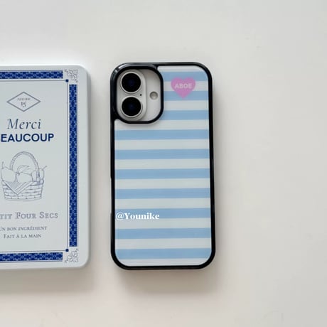 【iPhone17対応】マリンボーダーiPhoneケース