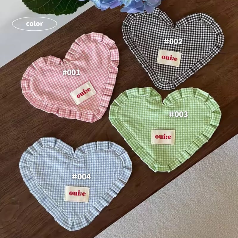 チェックフリルコースター | AURALALA | 輸入韓国雑貨＆インテリア