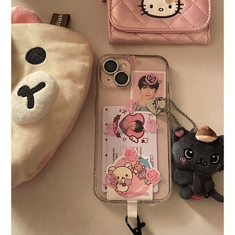 【iPhone17対応】ローズコア🌹クリアラメローズiPhoneケース