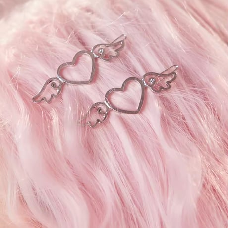 heart♡wingヘアクリップ