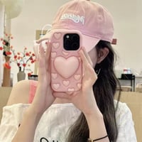 ぷくぷくハートいっぱいiPhoneケース