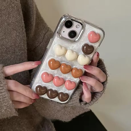 チョコみたいなハートiPhoneケース