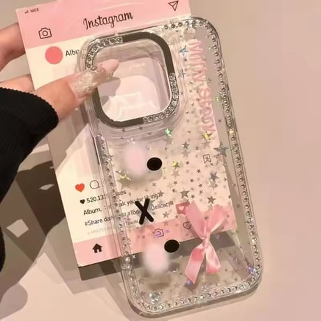 kirakira usa（・x・）faceiPhoneケース