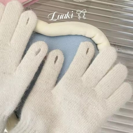 ♡早得♡リボンデコ手袋