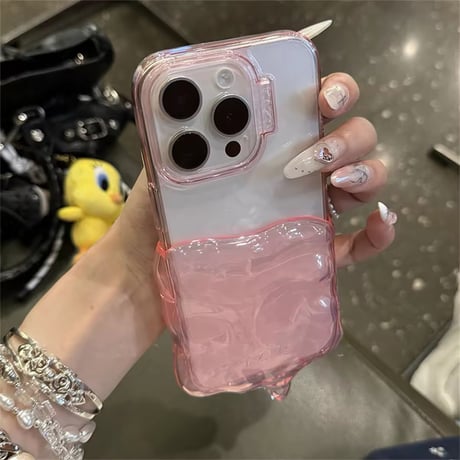 とろけるクリーム🍦クリアiPhoneケース