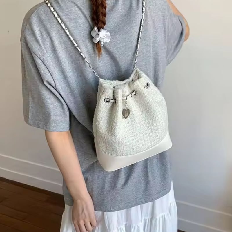 ツイードチェーンリュック/バッグ | AURALALA | 輸入韓国雑貨＆インテリア