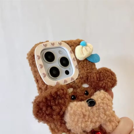 もこもこわんこぬいiPhoneケース
