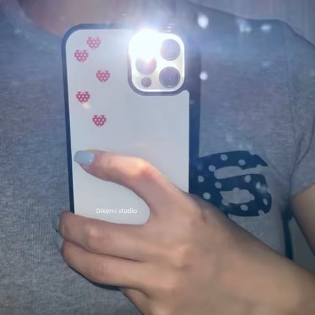【iPhone17対応】ぷかぷか♥ハートシンプルiPhoneケース
