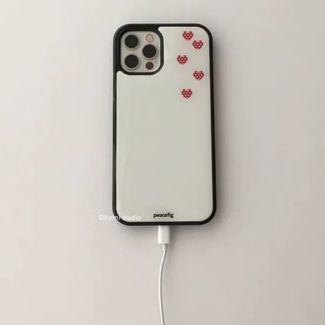 【iPhone17対応】ぷかぷか♥ハートシンプルiPhoneケース