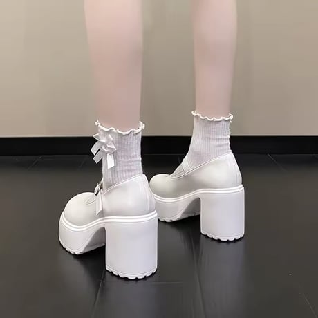 厚底ぽっくりハイヒール