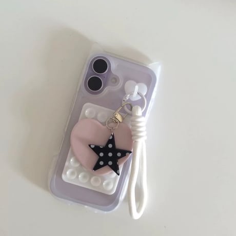 【iPhone17対応】シースルーネコ耳iPhoneｹｰｽ💓アクセサリーセット