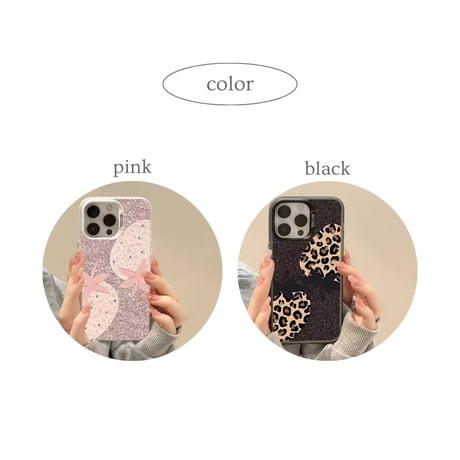 🍓ストロベリーラメiPhoneケース