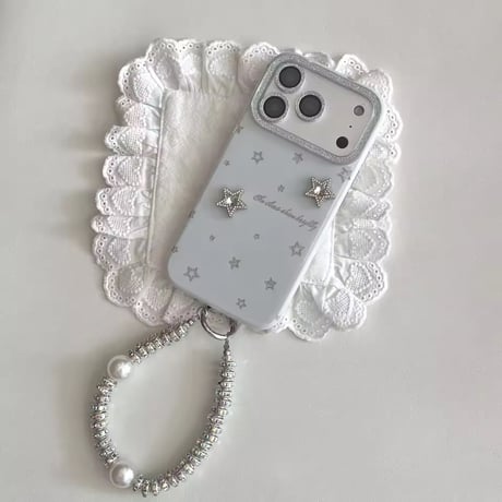 【iPhone17対応】キラキラストーンスターデコiPhoneケース