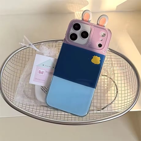 【iPhone17対応】ズ～モチーフ🦊🐰iPhoneケース