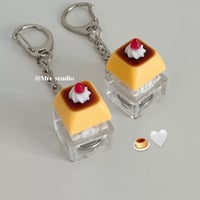 food🧀🍅🍮キーボードクリッカーチャーム/キーホルダー