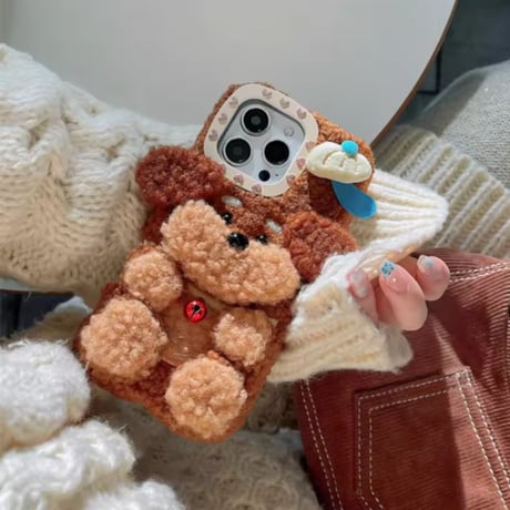 もこもこわんこぬいiPhoneケース