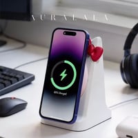 ネコミミリボン🎀MagSafe充電スタンド