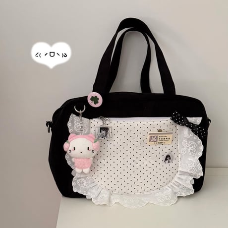 いちごヘッドフォンねこちゃんキーホルダー/チャーム/キーリング